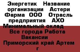 Энергетик › Название организации ­ Астери-Фарма, ООО › Отрасль предприятия ­ АХО › Минимальный оклад ­ 1 - Все города Работа » Вакансии   . Приморский край,Артем г.